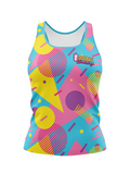 80's Shapes Women's Athletic Tank Sublimated