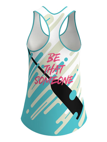 Womens Never Quits Sublimated Relaxed Tank