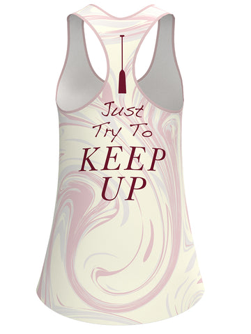 Womens Like A Girl Sublimated Relaxed Tank