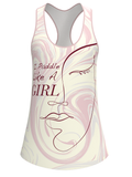 Womens Like A Girl Sublimated Relaxed Tank