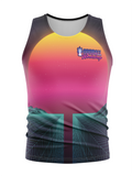 Neon Landscape Men's Athletic Tank Sublimated