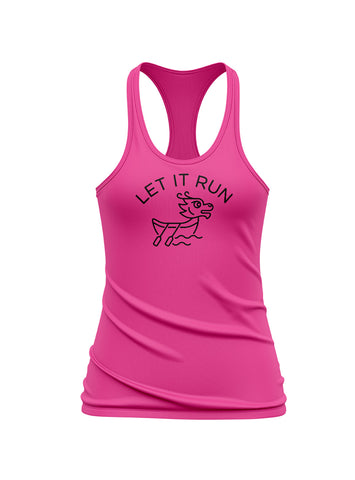 Womens Let it Run Relaxed Tank Dri Fit Pink