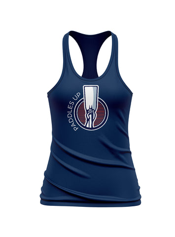Womens Paddles Up Relaxed Dri-Fit Tank Navy