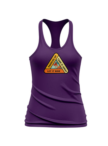 Womens Paddling Commands Relaxed Tank Purple