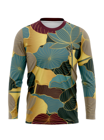 Lotus Leaves Men's Long Sleeve Sublimated