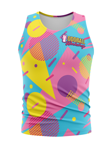 80's Shapes Men's Athletic Tank Sublimated