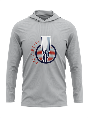 Unisex Paddles Up Jersey w/hood - Grey