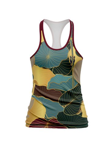 Lotus Leaves  Women's Athletic Tank Sublimated