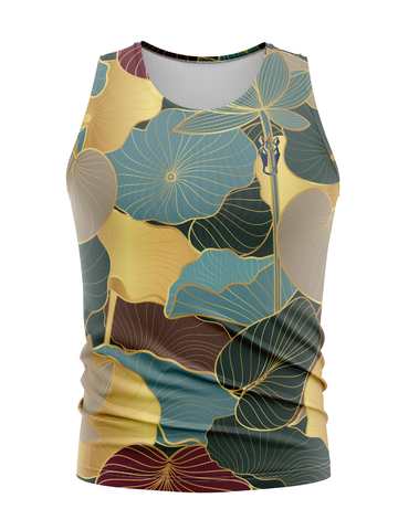 Lotus Leaves Men's Tank Sublimated