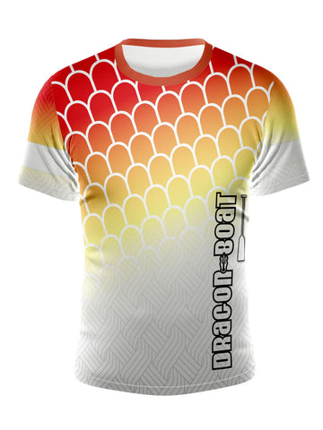 Mens Orange Scales Sublimated Jersey