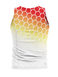 Mens Orange Scales Sublimated Tank Top