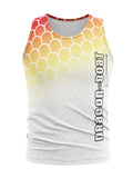 Mens Orange Scales Sublimated Tank Top