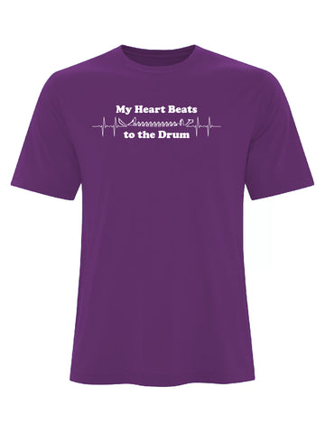 My Heart Beats Purple Men's Cotton Jersey