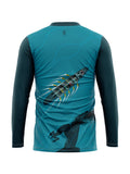 Swimming Dragon Men's Long Sleeve Sublimated