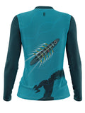 Swimming Dragon Women's Long Sleeve Tall Sublimated