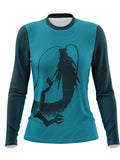 Swimming Dragon Women's Long Sleeve Tall Sublimated